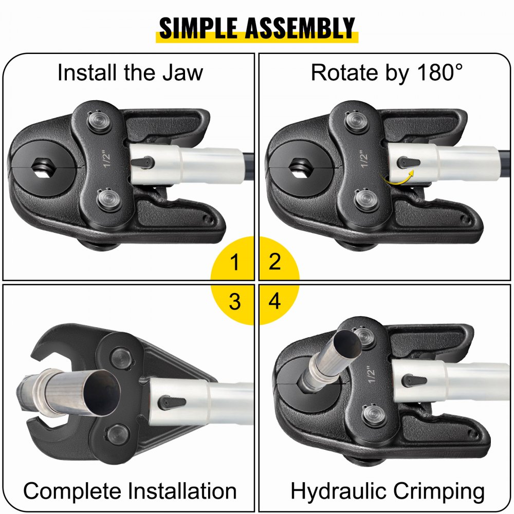 Vevor Compact Propress Jaw Tool 1/2″ Compact Press Jaw For Inline Press Tool