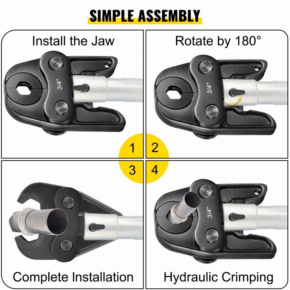 Vevor Compact Propress Jaw Tool 3/4″ Compact Press Jaw For Inline Press Tool