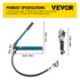 VEVOR Hydraulic Pipe Crimping Tool, 8T Hydraulic Copper Tube Fittings Crimper, Copper Pipe Crimper 40CR Steel, Copper Crimping Pliers with Jaws 1/2", 3/4", 1" for Copper Tube Plumbing and Fitting
