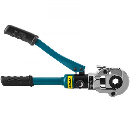 VEVOR Hydraulic Pipe Crimping Tool, Copper Crimping Pliers with Jaws 1/2"(12.7mm), 3/4"(19.05mm), 1"(25.4mm), 10T Hydraulic Copper Tube Fittings Crimper 40CR Steel for Copper Tube Plumbing and Fitting