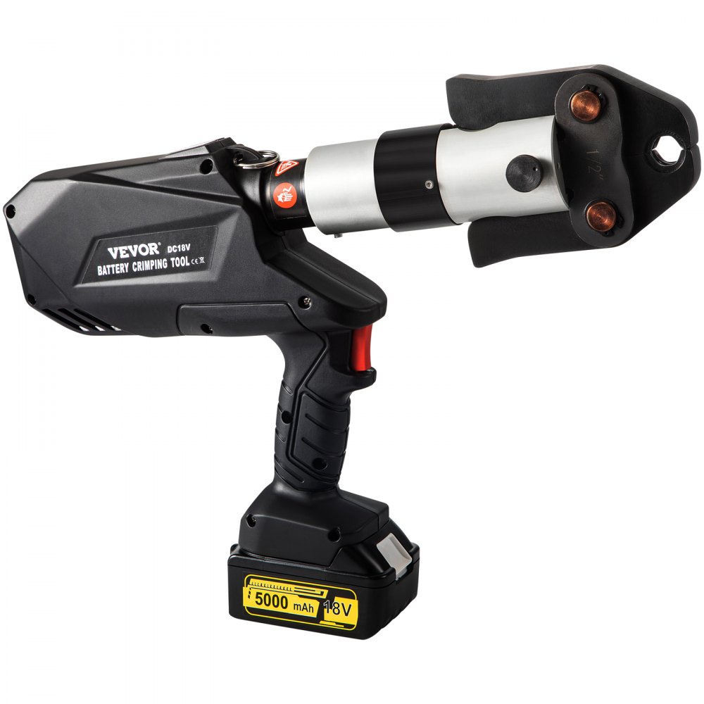 VEVOR Propress Kit 18V Tools Propress with 1/2" 3/4" 1"1-1/4" 1-1/2" 2" Clamping Jaws Propress Tool 360-Degree Rotation Propress Machine for Copper OLED Battery Copper Press Tool for Pipe System