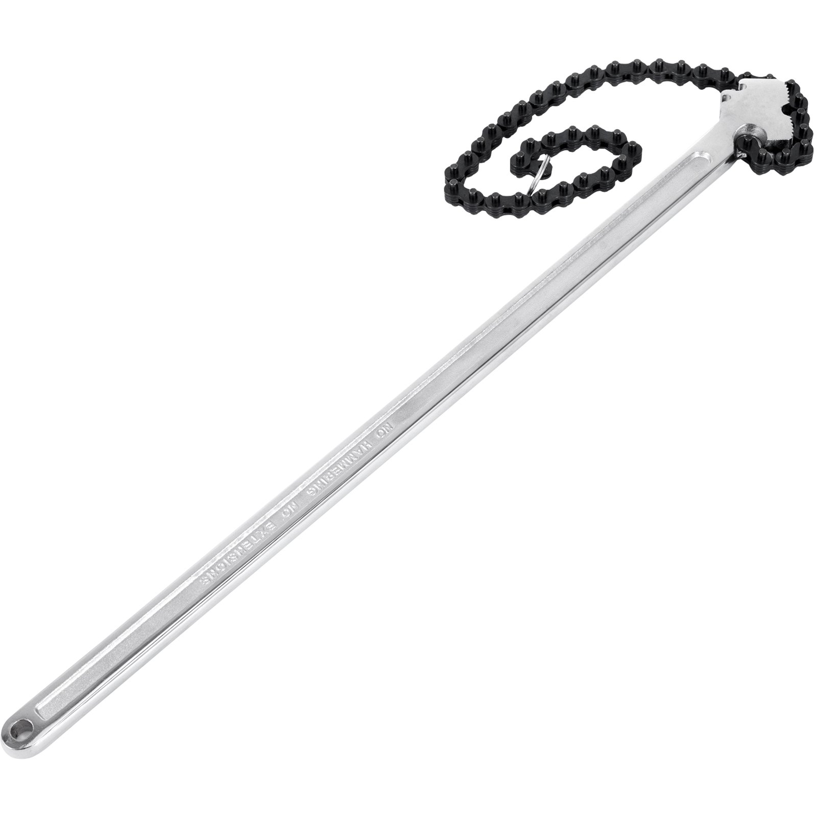 VEVOR 24inch Chain Wrench Carbon Steel Chain Pipe Wrench Heavy Duty 6.7 inch Diameter Capacity Chain Strap Filter Wrench