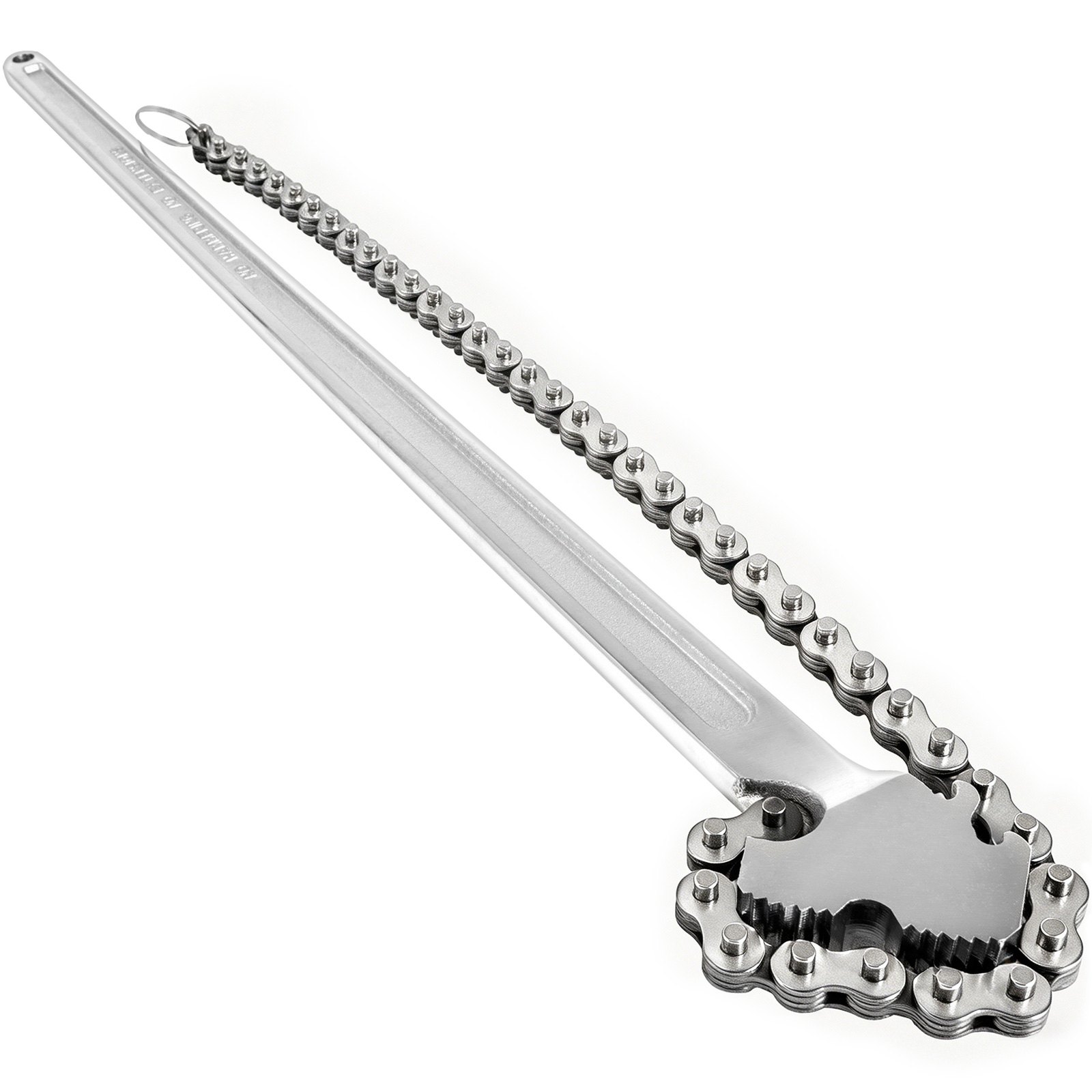 VEVOR 24inch Chain Wrench Carbon Steel Chain Pipe Wrench Heavy Duty 6.7 inch Diameter Capacity Chain Strap Filter Wrench