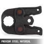 VEVOR Pipe Press Jaw with TH16-20-26-32 Mould Sets Pressing Tongs Galvanized 5LBS Tool, Commercially 5LBS Tool