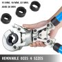 Pipe Tube Press Crimping Fitting Tools 6PC Torsion Spring 360° Head V15-18-22-28