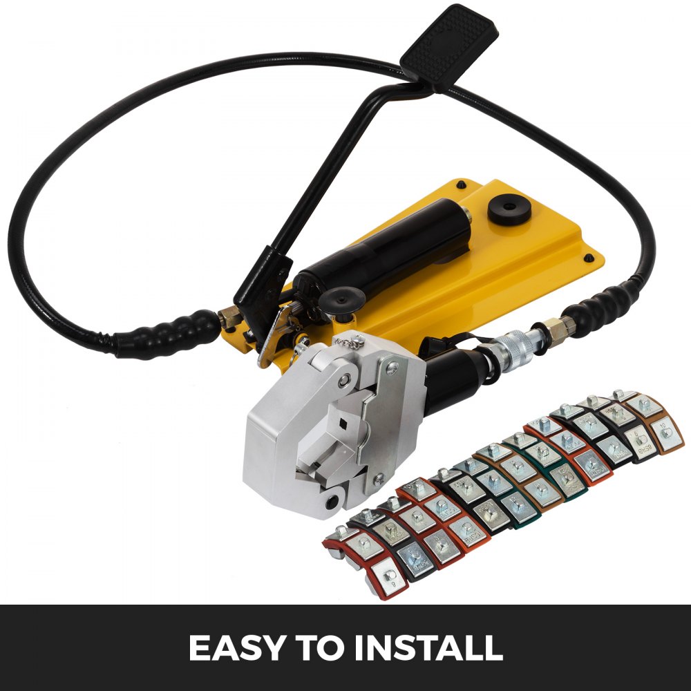 Hydraulic Hose Crimper With Pedal Pump Operate Mounting Hydra Krimp Crimping Set
