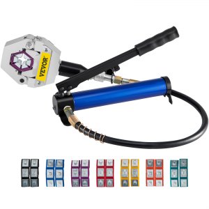 Separable Hydraulic Hose Crimper 7 Dies With Aluminum Pump A/C Air Condtioning Handheld