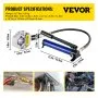VEVOR Separable Hydraulic Hose Crimper, Air Condtioning Crimper With Manual Pump, 7 Dies Air Condtioning Crimper for Repair Air Conditioner/Car Pipes