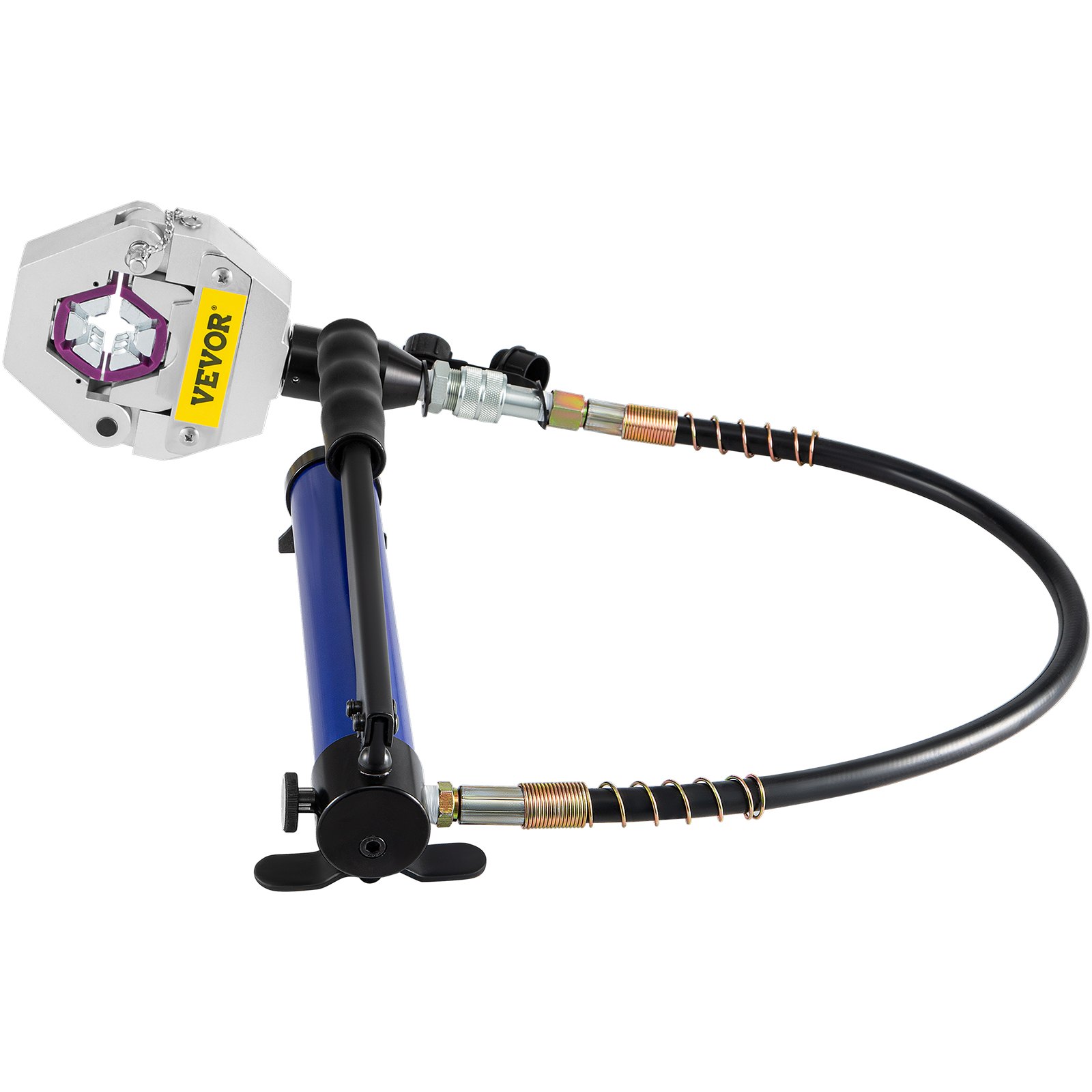 VEVOR Separable Hydraulic Hose Crimper, Air Condtioning Crimper With Manual Pump, 7 Dies Air Condtioning Crimper for Repair Air Conditioner/Car Pipes