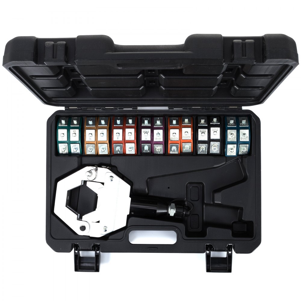 VEVOR Hydraulic Hose Crimper Tool Kit 7 Dies Compressing Air Conditioning