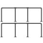 VEVOR Industrial Pipe Shelves 3-Tier Wall Mount Iron Pipe Shelves 2 PCS Pipe Shelving Vintage Black DIY Pipe Bookshelf Each Holds 44lbs Open Kitchen Shelving for Bedroom & Living Room W/Accessories