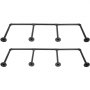 VEVOR Industrial Pipe Shelves 3-Tier Wall Mount Iron Pipe Shelves 2 PCS Pipe Shelving Vintage Black DIY Pipe Bookshelf Each Holds 44lbs Open Kitchen Shelving for Bedroom & Living Room W/Accessories