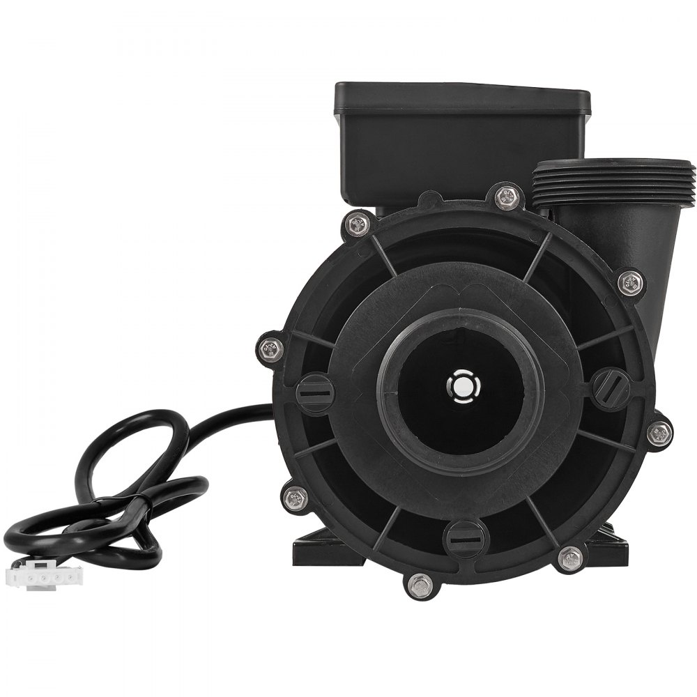 VEVOR 2 Speed SPA Pump, 48-Frame, AC 110-120V Hot Tub SPA Pump, 1.5HP/150GPM/42.65ft High Speed or 0.46HP/70GPM/9.18ft Low Speed, 2" Port 90° Rotational Interface for Hot Tub, Tested to UL Standards