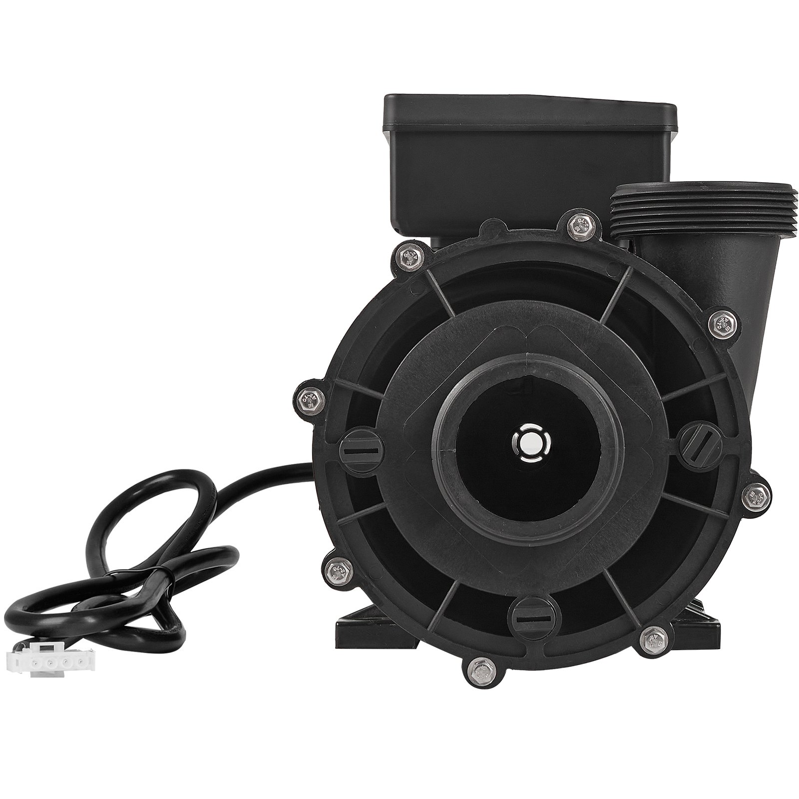 VEVOR 2 Speed SPA Pump, 48-Frame, AC 110-120V Hot Tub SPA Pump, 1.5HP/150GPM/42.65ft High Speed or 0.46HP/70GPM/9.18ft Low Speed, 2" Port 90° Rotational Interface for Hot Tub, Tested to UL Standards