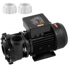 VEVOR Dual-speed Spa Pump, 56-frame Hot Tub Pump, 1600W / 39 M³/h / 15 M High Speed Or 400w / 19 M³/h / 3.9 M Low Speed, 2 In/5.6 Cm Connectors 90° Rotational Interface Anti-leakage Overheat Automatic Power-off Protection For Home Spas, Outdoor Spas, Underground Spas