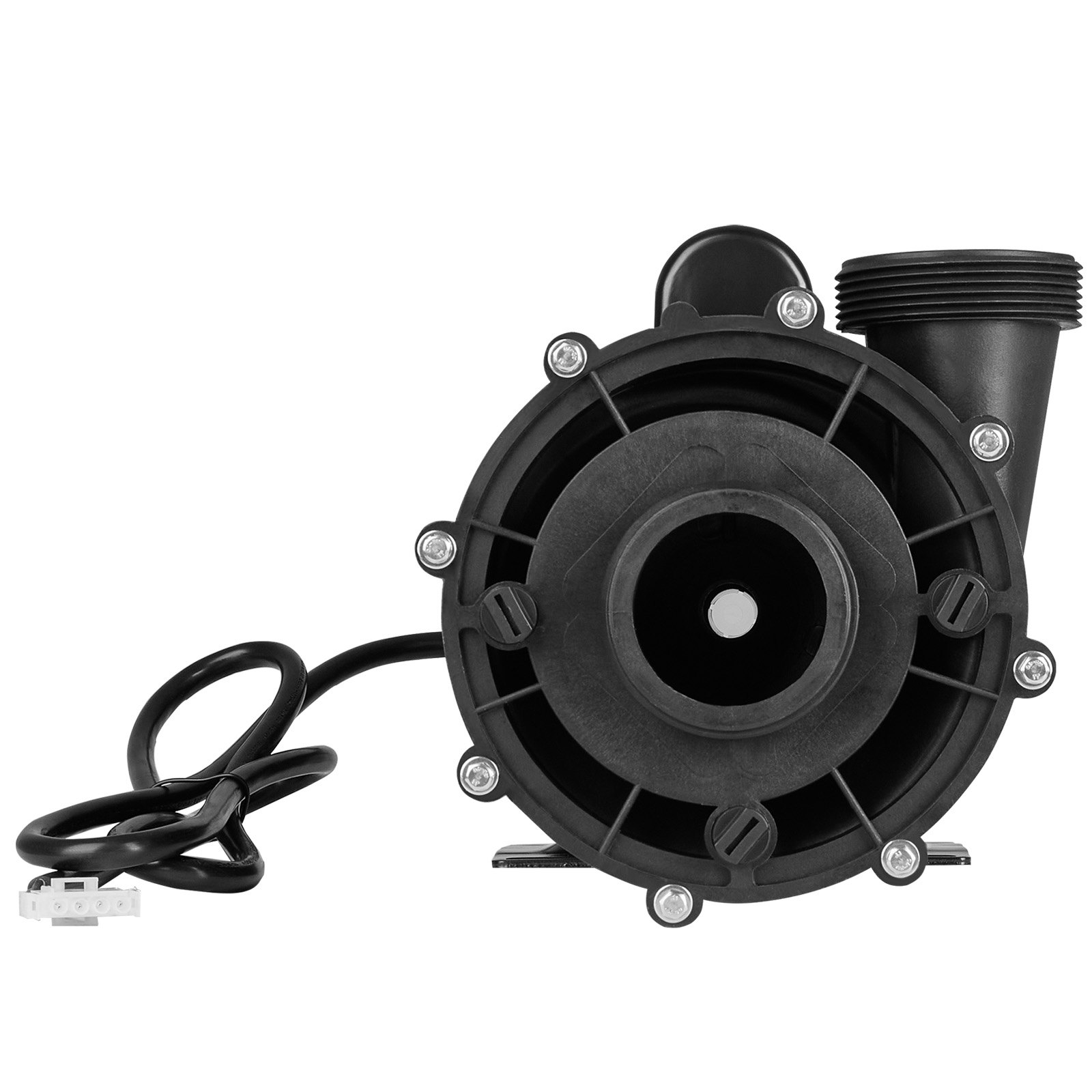 VEVOR 2 Speed SPA Pump, 56-Frame, AC 220-240V Hot Tub SPA Pump, 4HP/210GPM/65.61ft High Speed or 0.7HP/103GPM/16.07ft Low Speed, 2" Port 90° Rotational Interface for Hot Tub, Tested to UL Standards