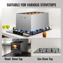 VEVOR Water Bath Canner, 15 Quart Stove Top Canner Pot, Boiling Water Canners with 2 Canning Racks, 304 Food Grade Stainless Steel Large Stock Pot, Flat Bottom Brushed Canner, Holds 15 Quart Jars