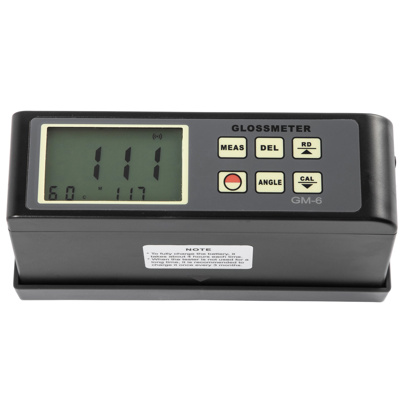 VEVOR 60 Degree Gloss Meter, 0.1 to 200GU Digital Precision Glossmeter, Single Angle Gloss Meter Tester with Data Storage Function, for Car Coating Ink Paint Ceramic Marble Tile Surface Measurement