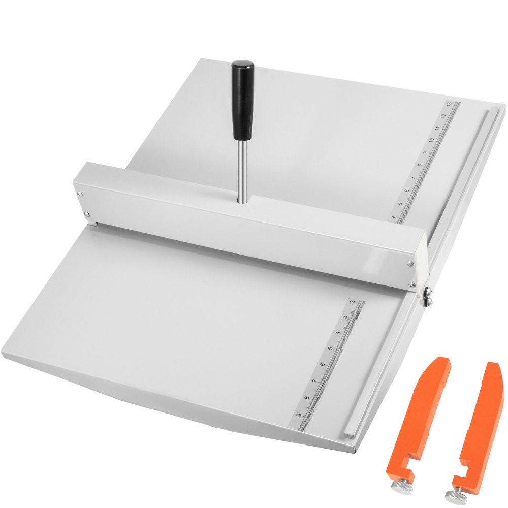 Vevor 18 "máquina de vinco de papel de pontuação manual 460mm máquina de dobramento de papel de metal resistente marcador de cartão de papel creaser com 2 blocos