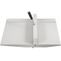 VEVOR creasing machine with dual rulers and black handle.