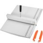 VEVOR 18" manuel scorer papirfoldemaskine 460 mm papirfoldemaskine Heavy Duty metal papirkort scorer folder med 2 blokke
