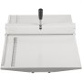 Máquina de vincagem manual de papel VEVOR de 18" Máquina de dobra de papel de 460 mm Vincador de papel de metal para serviços pesados Vincador de cartões de papel com 2 blocos