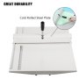Vevor 18 "máquina de vinco de papel de pontuação manual 460mm máquina de dobramento de papel de metal resistente marcador de cartão de papel creaser com 2 blocos