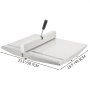 Máquina de vincagem manual de papel VEVOR de 18" Máquina de dobra de papel de 460 mm Vincador de papel de metal para serviços pesados Vincador de cartões de papel com 2 blocos