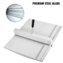 VEVOR 18" Manual Scoring Paper Creasing Machine 460mm Paper Folding Machine Heavy Duty Metal Paper Card Scorer Creaser with 2 Blocks