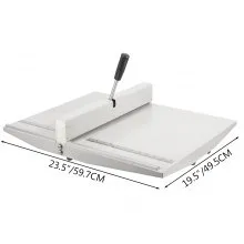 VEVOR 18" Manual Scoring Paper Creasing Machine 460mm Paper Folding Machine Heavy Duty Metal Paper Card Scorer Creaser with 2 Blocks