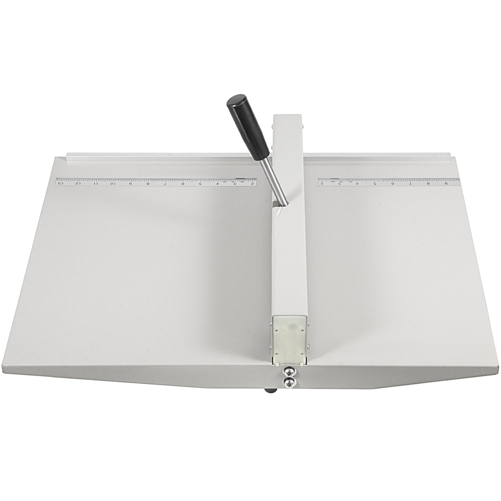 VEVOR creasing machine with dual rulers and black handle.