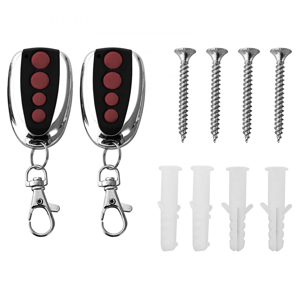 VEVOR Garage Roller Door Opener, 250 N Lift Force 164 ft Remote Control, 110V Electric Roller Gate Opener, Auto Garage Roller Gate Opener Kit with 2 Remote, Apply for Garage Store