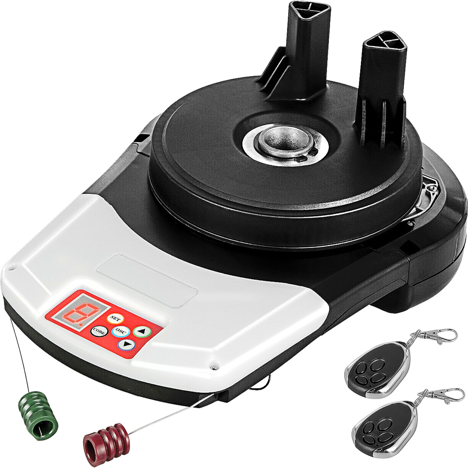 Sweiko Garage Roller Door Opener, 800 N Lift Force 164 ft Remote Control, 220V Electric Roller Gate Opener, Auto Garage Roller Gate Opener Kit with 2 Remote, Apply for Garage Store Sweiko Garage Roller Door Opener, 800 N Lift Force 164 ft Remote Control, 220V Electric Roller Gate Opener, Auto Garage Roller Gate Opener Kit with 2 Remote, Apply for Garage Store