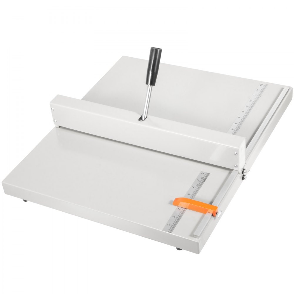 VEVOR creasing machine with adjustable ruler and handle on a flat surface.