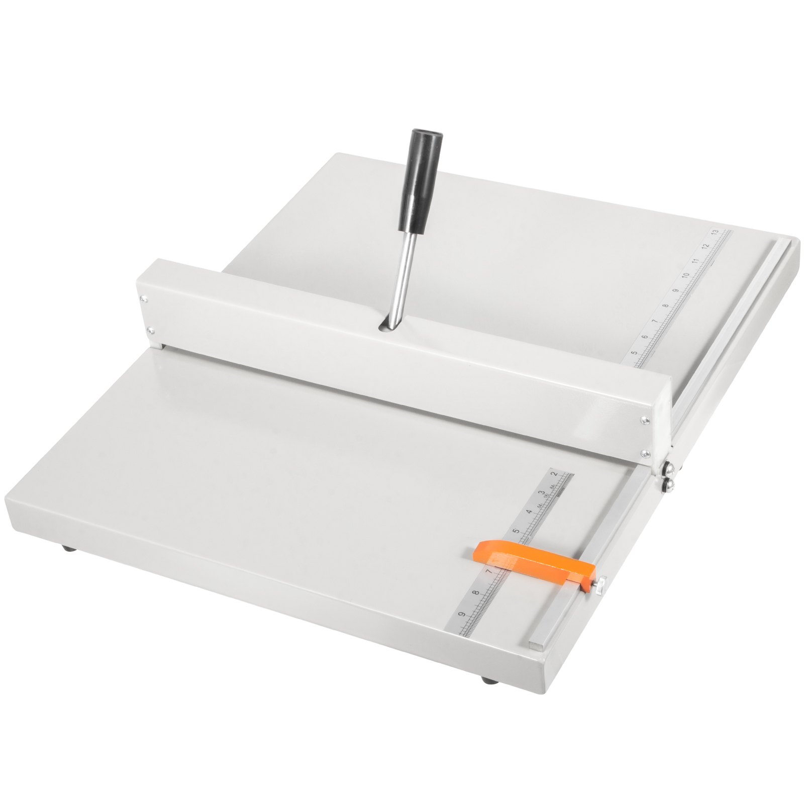 VEVOR creasing machine with adjustable ruler and handle on a flat surface.