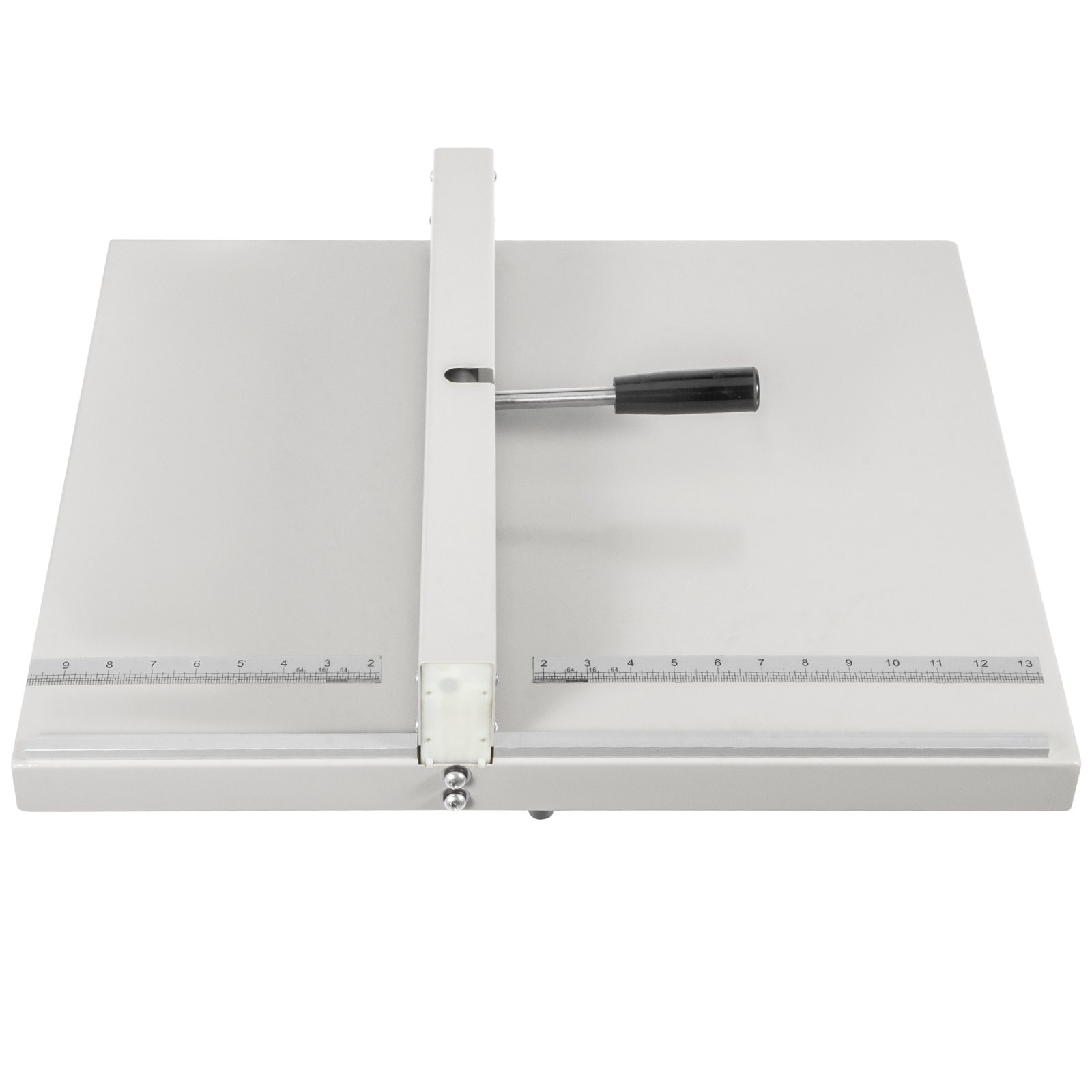 VEVOR creasing machine with adjustable ruler and handle for precision paper creasing.