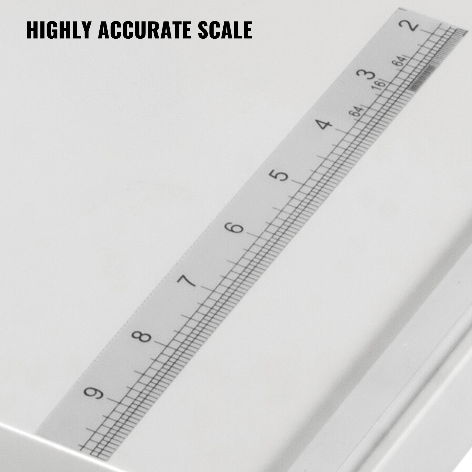 VEVOR creasing machine with highly accurate scale for precise measurements.