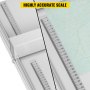 VEVOR Manual Paper Creaser 21 1/4" (540 mm) Scoring Machine Magnet Backstop