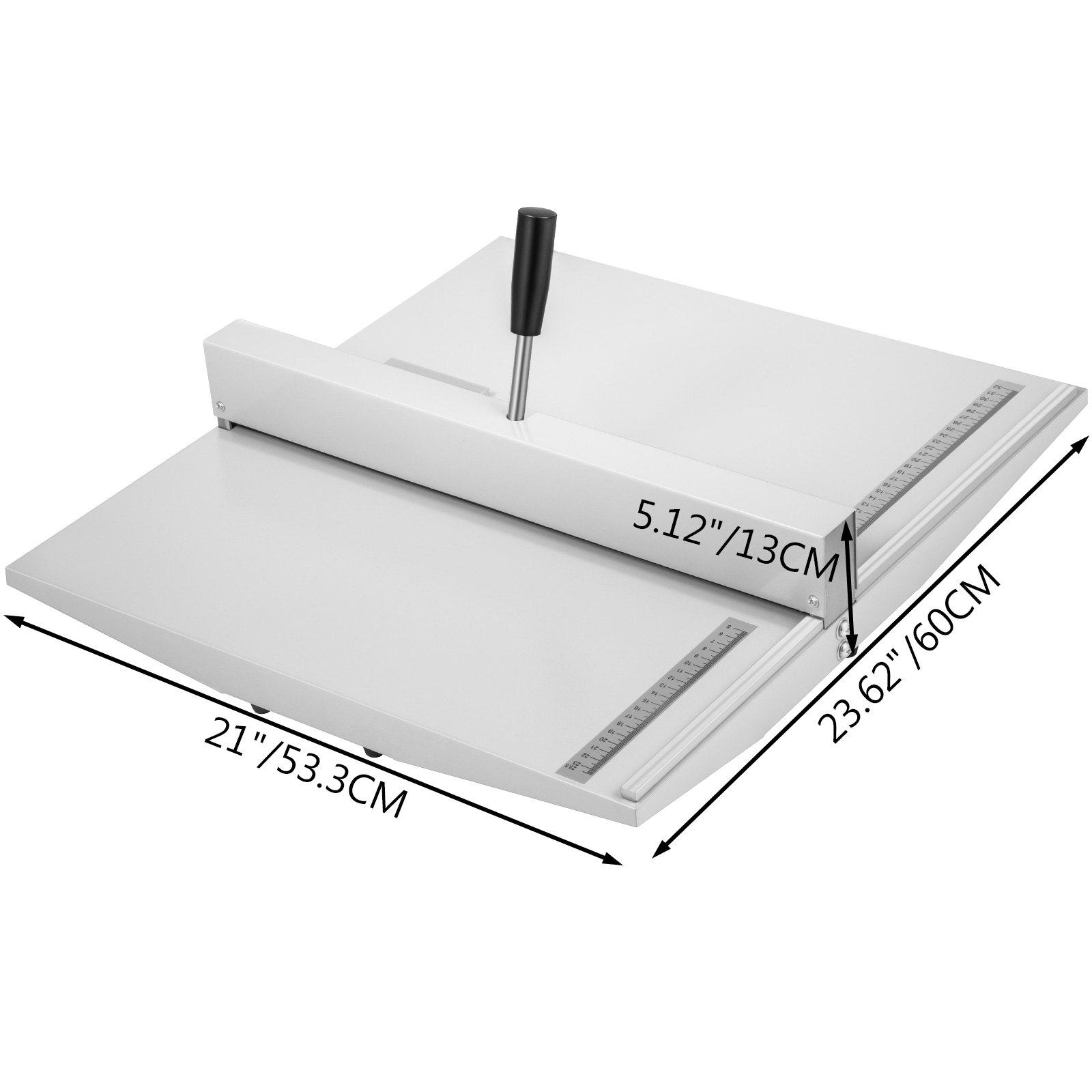 VEVOR Manual Paper Creaser 21 1/4" (540 mm) Scoring Machine Magnet Backstop