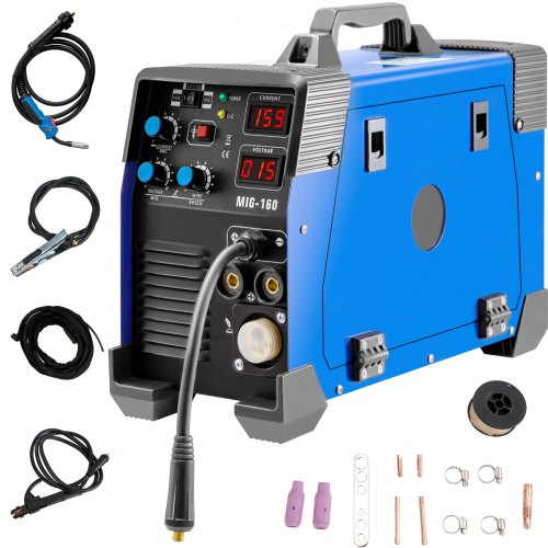 VEVOR MIG Welder TIG Welder 160 A 3 In 1 Portable MMA Welder with Gas or Gasless