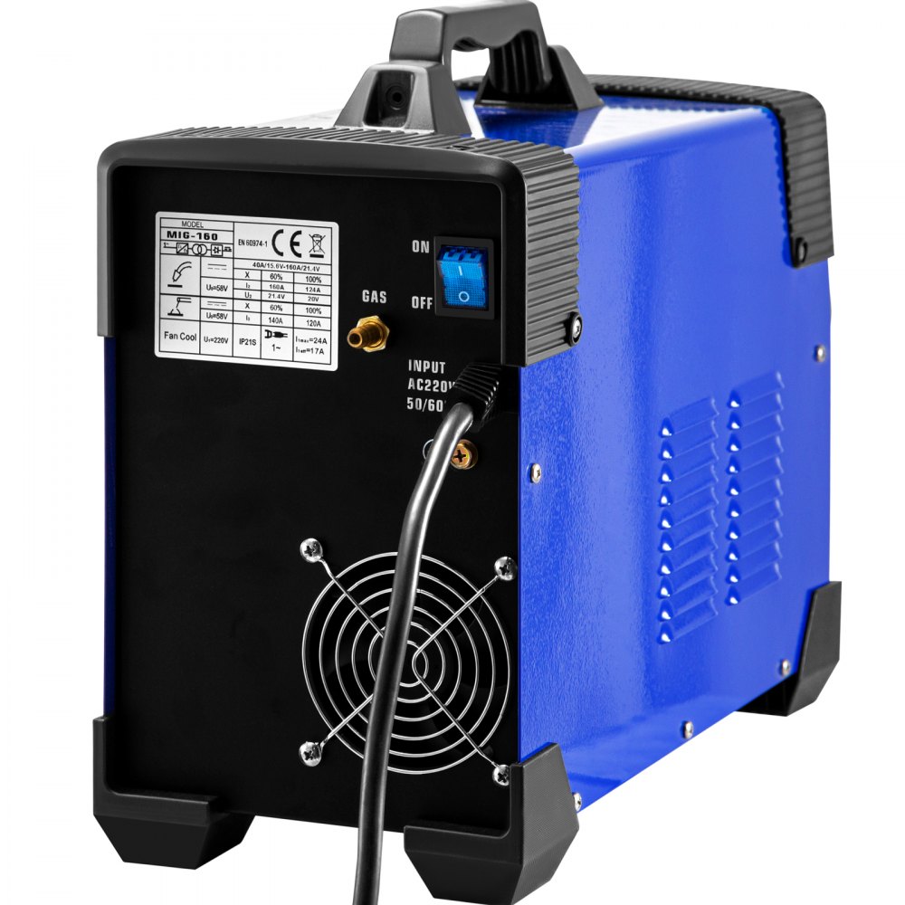 VEVOR MIG Welder TIG Welder 160 A 3 In 1 Portable MMA Welder with Gas or Gasless