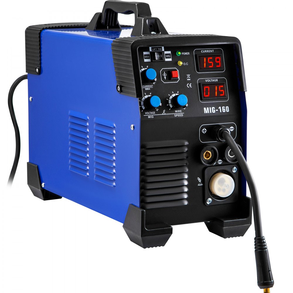VEVOR MIG Welder TIG Welder 160 A 3 In 1 Portable MMA Welder with Gas or Gasless