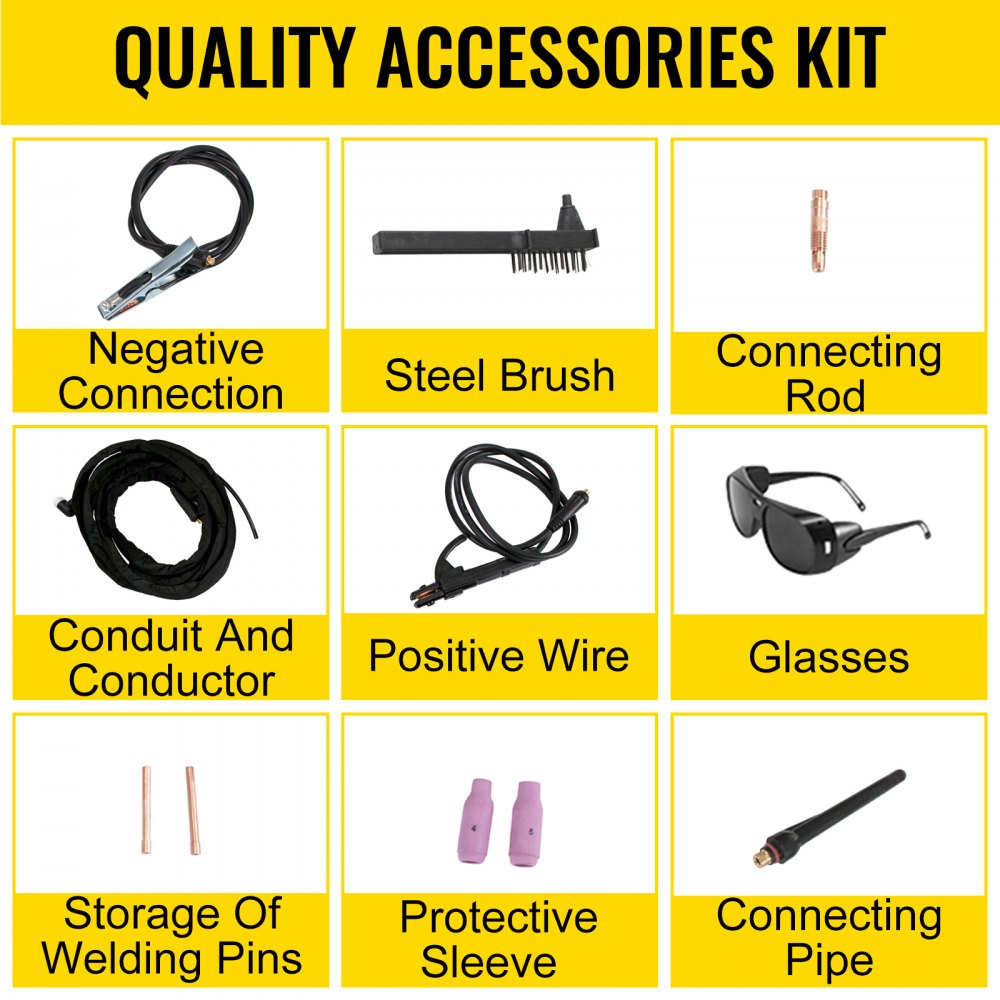 VEVOR MIG Welder TIG Welder 160 A 3 In 1 Portable MMA Welder with Gas or Gasless