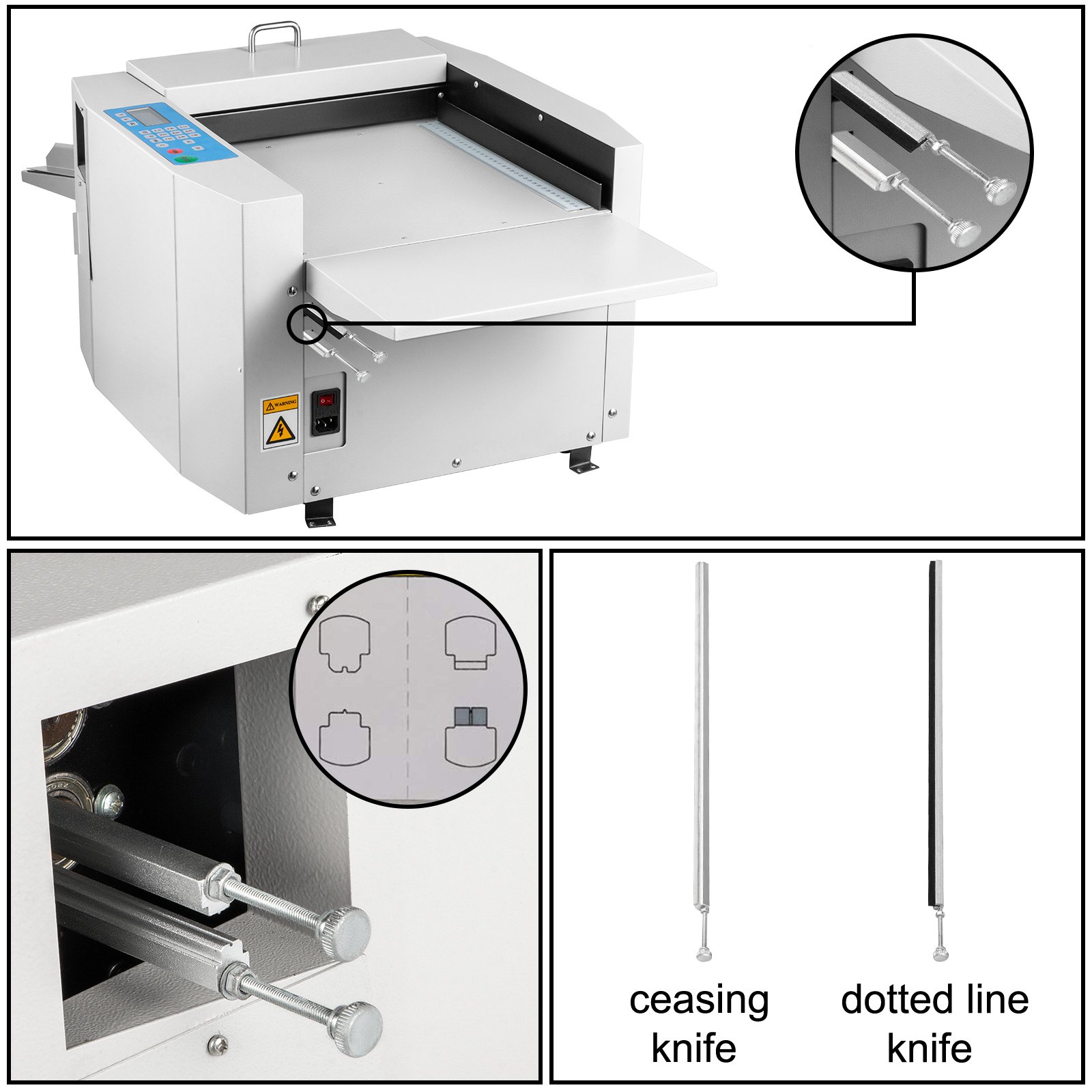 Vevor Electric Creasing Machine, Paper Creasing Machine 120w, Electric Creaser