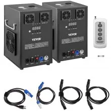 VEVOR 700W 2pcs Large Stage Equipment Special Effect Machine, Smart DMX Control Stage Equipment Showing Machine, Stage Lighting Effect Machine with Wireless Remote Control for Musical Show, Wedding