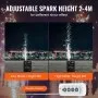 VEVOR Cold Spark Firework Machine 500W 6.6-13ft Stage DJ Wedding Event Party