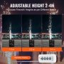 VEVOR – Machine à feu d'artifice à étincelle froide x2, 500W, 6,6 à 13 pieds, pour scène, DJ, mariage, événement, fête