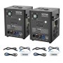 Μηχανή σπινθήρων VEVOR Cold Spark, 2 ελεγκτές πυροτεχνημάτων εξόδου 500W, ρυθμιζόμενο ύψος 6,6-13ft, με προηγμένο σύστημα DMX, οθόνη LED, φορητή λαβή, κράμα αλουμινίου για DJ σκηνής, γάμου, πάρτι