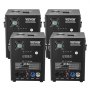 Máquina de chispas frías VEVOR, paquete de 4 controladores de fuegos artificiales de 500 W de potencia, altura ajustable de 2 a 4 metros, con sistema DMX avanzado, pantalla LED, asa portátil, aleación de aluminio para DJ de escenario, bodas, eventos y fiestas.