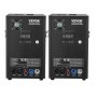 Máquina de faísca fria VEVOR, pacote com 2 controladores de fogos de artifício de 700 W de saída, altura ajustável de 6,6 a 16,4 pés, com sistema DMX avançado, tela de LED, alça portátil, liga de alumínio para DJ de palco, eventos de casamento, festas